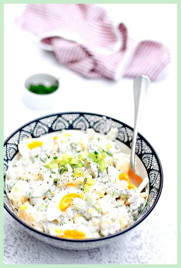 Картофельный салат с яйцом