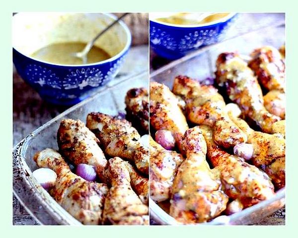 Куриные бедра в медово горчичном соусе () Куриные бедра в медово горчичном соусе