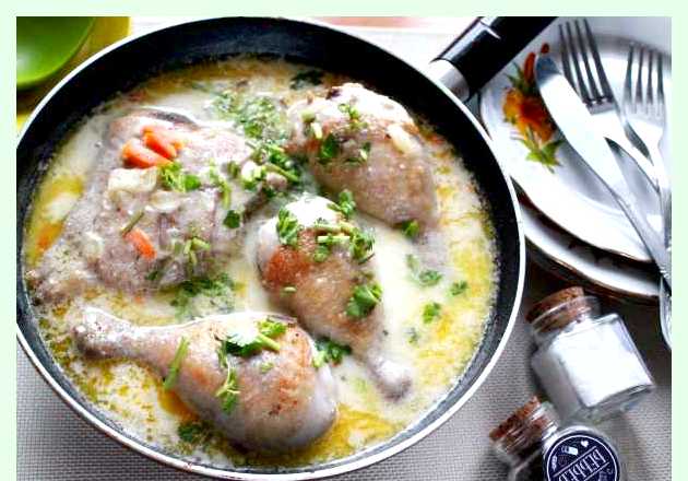 Как вкусно приготовить куриную голень на сковороде