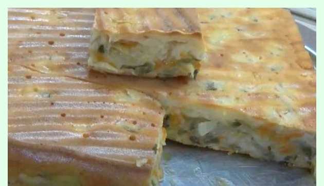 Пирог из капусты заливной на кефире
