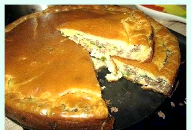 Пирог из капусты заливной на кефире