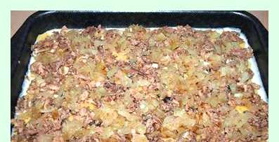 Пирог с картошкой и сайрой () Пирог с картошкой и сайрой