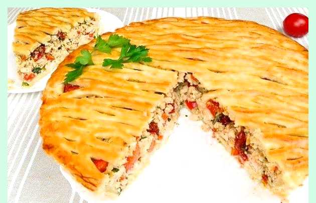 Пирог с сыром и курицей () Пирог с сыром и курицей