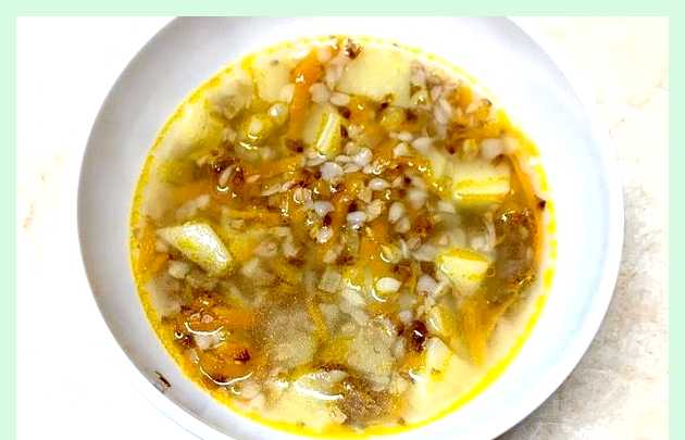 Рецепт гречневого супа с курицей () Рецепт гречневого супа с курицей