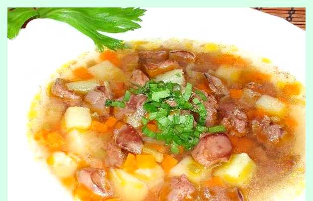 Рецепт гречневого супа с курицей () Рецепт гречневого супа с курицей