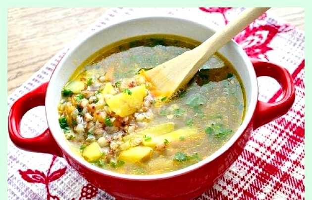 Рецепт гречневого супа с курицей () Рецепт гречневого супа с курицей