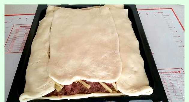 Рецепт пирога с мясом и картошкой