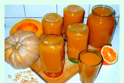 Как делать сок из тыквы