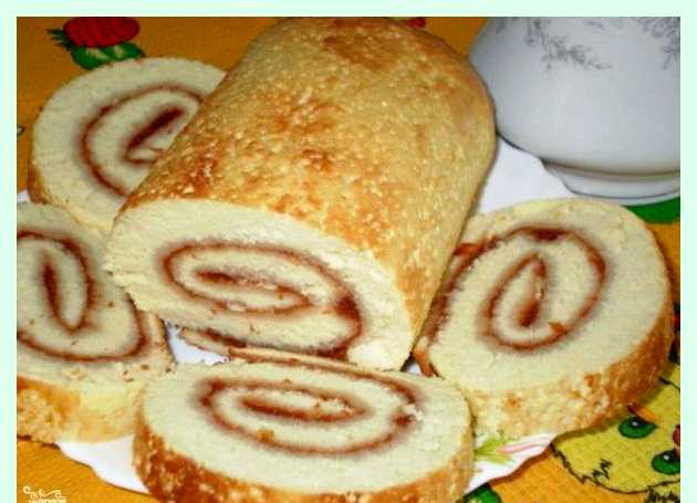 Рулет с джемом в духовке () Рулет с джемом в духовке