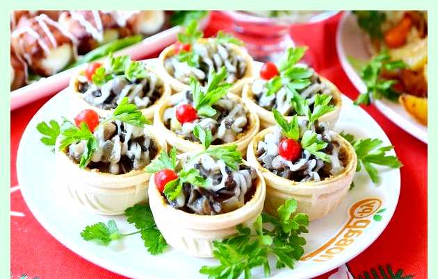 Салат в тарталетки рецепты быстро и вкусно