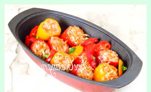 Фаршированный перец с мясом и рисом