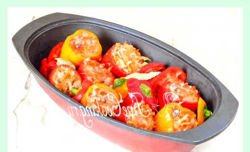 Фаршированный перец с мясом и рисом