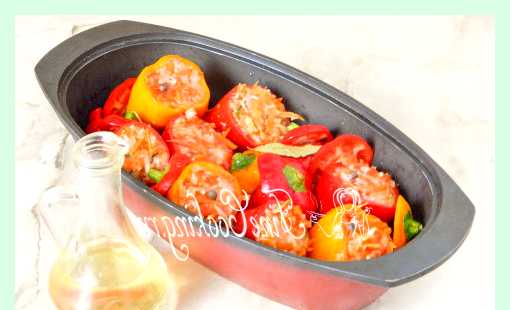 Фаршированный перец с мясом и рисом