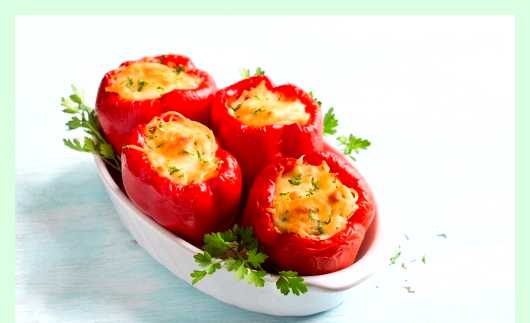 Фаршированный перец с мясом и рисом