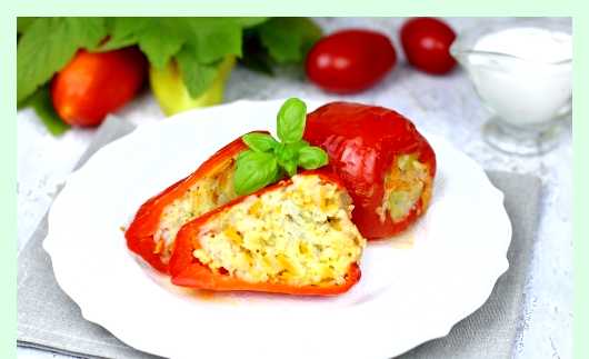 Фаршированный перец с мясом и рисом
