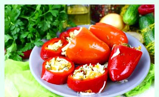 Фаршированный перец с мясом и рисом