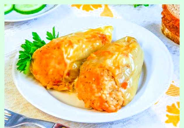 Фаршированный перец с мясом и рисом не выращиваю, зато