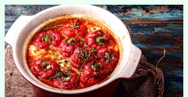 Фаршированный перец в кастрюле (фаршировать, перец, кастрюля, мясом рисом, Болгарский перец фаршированный, Гость августа) Фаршированный перец в кастрюле