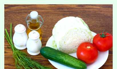 Салат с пекинской капустой огурцами и помидорами