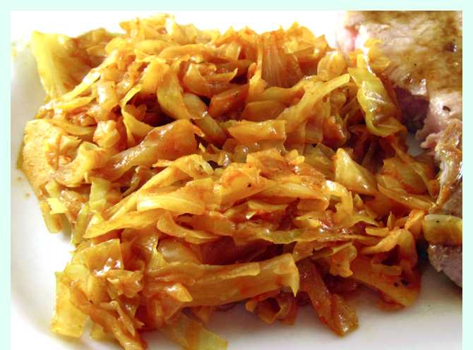 Свежая тушеная капуста рецепт