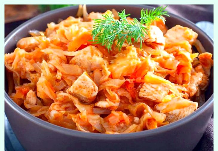 Свежая тушеная капуста рецепт