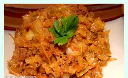 Свежая тушеная капуста рецепт