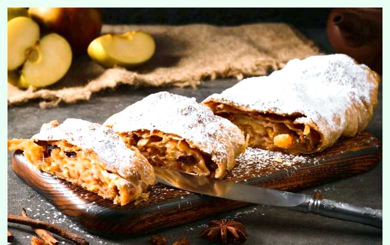 Тесто для штруделя с яблоками